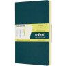 Блокнот MOLESKINE VOLANT, линейка, зеленый/желтый цитрон QP711K31M20